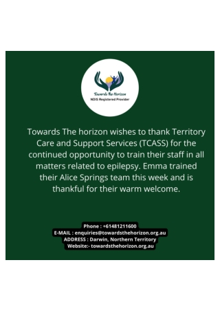 Towards the Horizon | NDIS Registered Provider Darwin | Behaviour Support