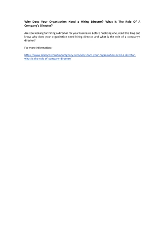 4 hiring director