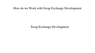 _Swap Exchange Development