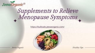 Best Supplements to Relieve Menopause Symptoms