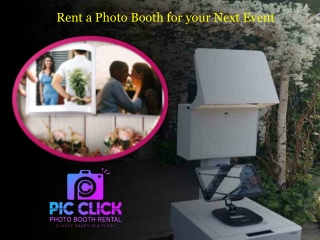Rent a Photo Booth for your Next Event