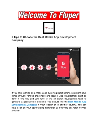 Most of the mobile app development UAE services are time conscious