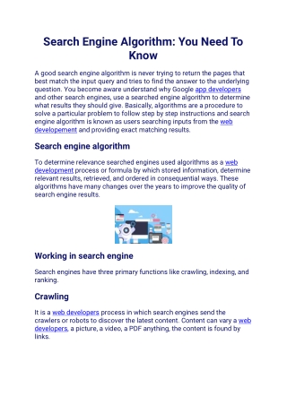 Search Engine Algorithm You Need To Know (2)