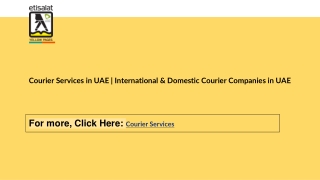 Courier Services in UAE | International & Domestic Courier Companies in UAE