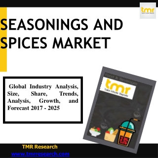 Seasonings and Spices Market Key Trends, Opportunities, and Challenges