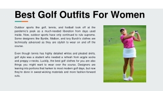 Best Golf Outfits For Women