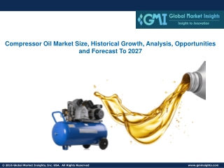 Compressor Oil Market Size, Historical Growth, Analysis, Opportunities