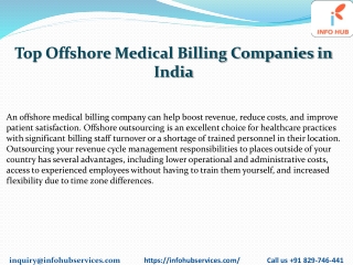 Top Offshore Medical Billing Companies in India