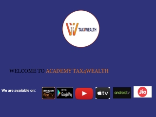 TDS Return Filing Course | Academy Tax4wealth