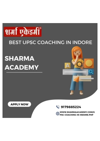 UPSC Coaching In Indore Sharma academy
