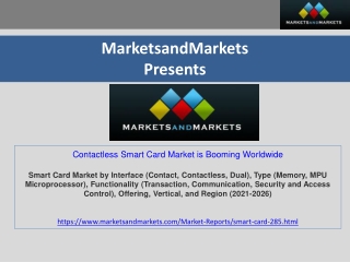 Contactless Smart Card Market is Booming Worldwide