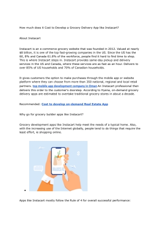 How much does it Cost to Develop a Grocery Delivery App like Instacart_ - Google Docs
