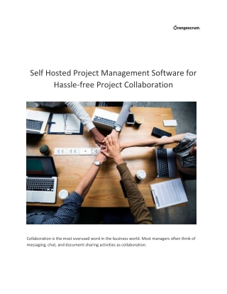 Self Hosted Project Management Software for Hassle