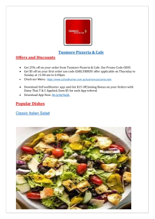 Tusmore Pizzeria & Cafe