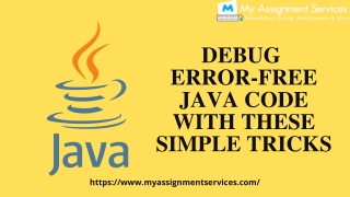 Debug  Error-Free Java Code With Tricks