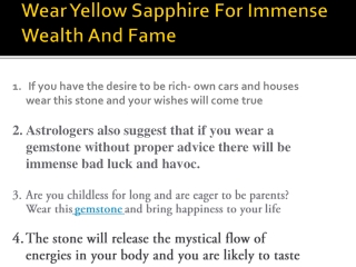 Wear Yellow SapphireWear Yellow Sapphire For Immen For Immense Wealth And Fame 5