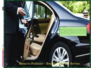 Rome to Positano – Booking with Car Service