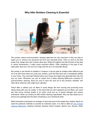 End Of Lease Cleaning Melbourne Services
