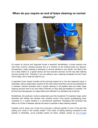 No Spot End Of Lease House Cleaning Melbourne