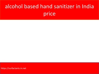 Best 70 Alcohol Based Hand Sanitizer In India