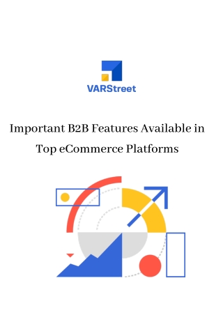 Important B2B Features Available in Top eCommerce Platforms