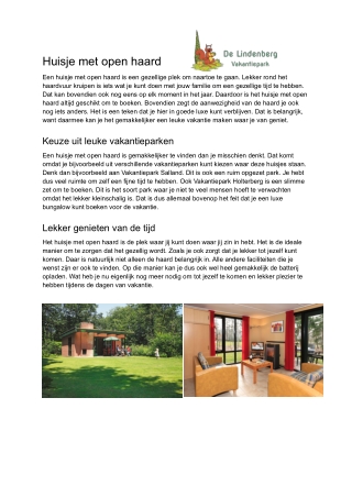 Huisje met open haard - Lindenberg - PDF