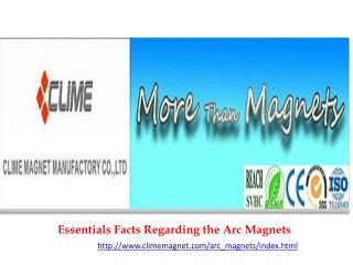 Essentials Facts Regarding the Arc Magnets