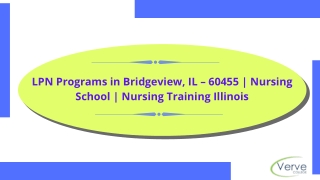 LPN Programs in Bridgeview, IL – 60455  Nursing School  Nursing Training Illinois