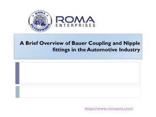 Bauer Coupling and Nipple fittings in the Automotive Industry