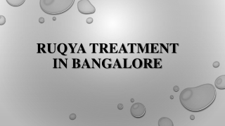 Ruqya Treatment in Bangalore
