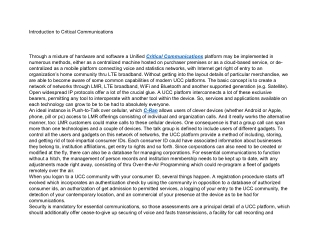 Critical Communications 