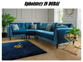 Upholstery in Dubai