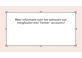 Meer informatie over het oplossen van inlogfouten met Twitter-accounts