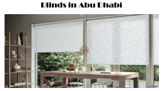 Blinds in Abu Dhabi