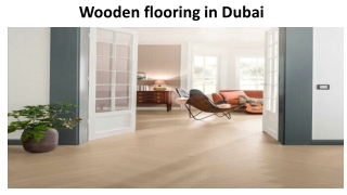 Wooden flooring in Dubai