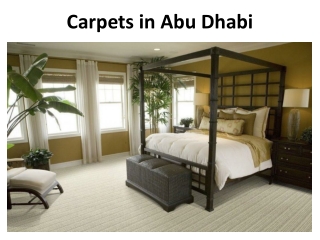 Carpets in Abu Dhabi