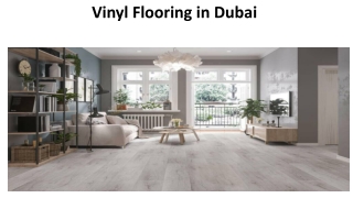 Vinyl Flooring in Dubai