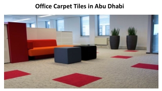 Office Carpet Tiles in Abu Dhabi