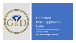 Unheated blue sapphire in delhi