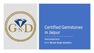 Certified gemstones in jaipur