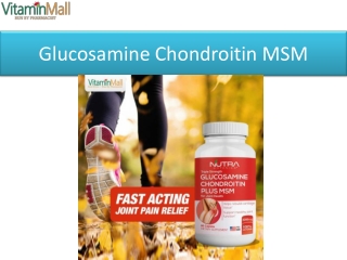 Glucosamine Chondroitin MSM