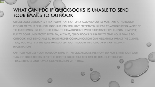 Complete solution for QuickBooks is Unable to Send your Emails to Outlook issue