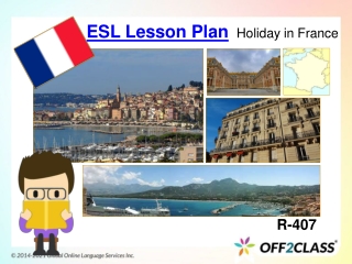 Holiday in France: A Free ESL Lesson Plan