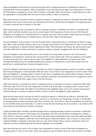 A Productive Rant About 債務重組邊間好