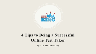 4 Tips to Being a Successful Online Test Taker​