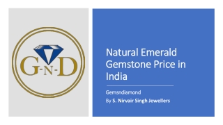 Natural emerald gemstone price in india