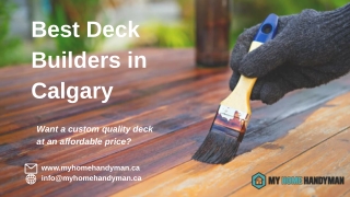 Professional Deck Builders in Calgary | My Home Handyman