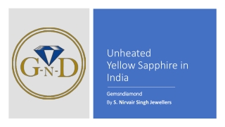 Unheated yellow sapphire in india