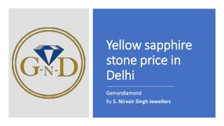 yellow sapphire stone price in delhi