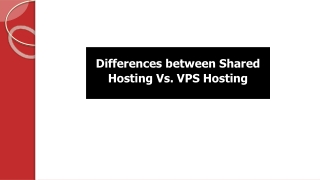 Differences between Shared Hosting Vs. VPS Hosting